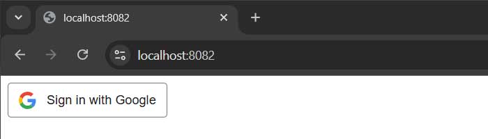 Google Social Login Button